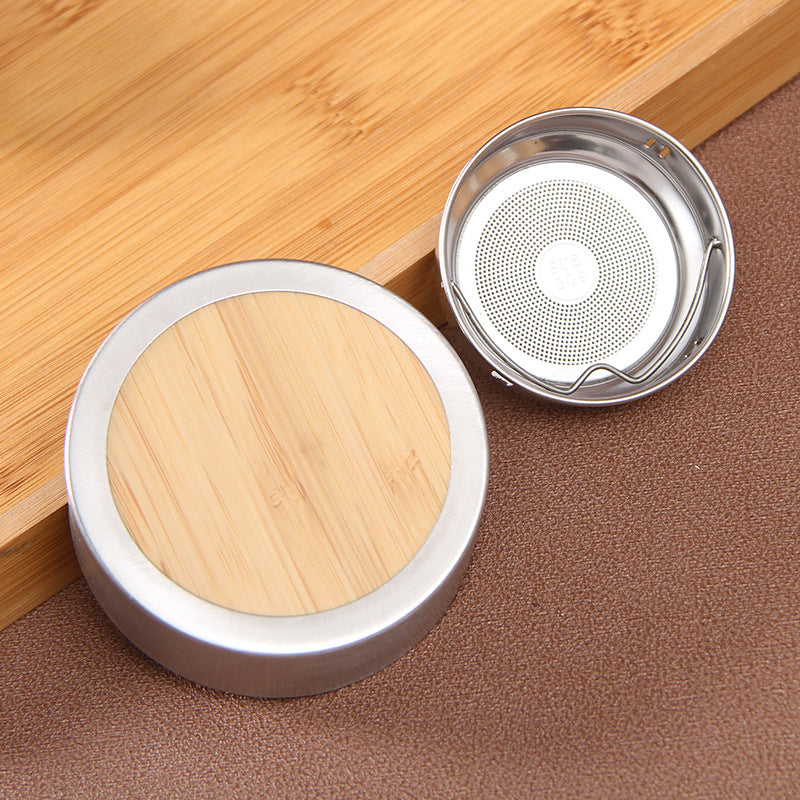 Premium-Wasserflasche aus Bambus (500 ml)