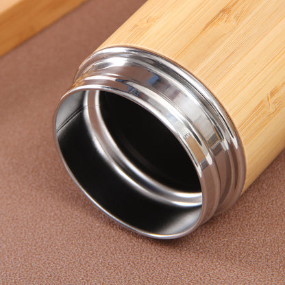 Premium-Wasserflasche aus Bambus (500 ml)